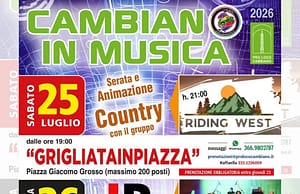 Cambiano: l’estate tra musica, grigliate e tributo a Battisti